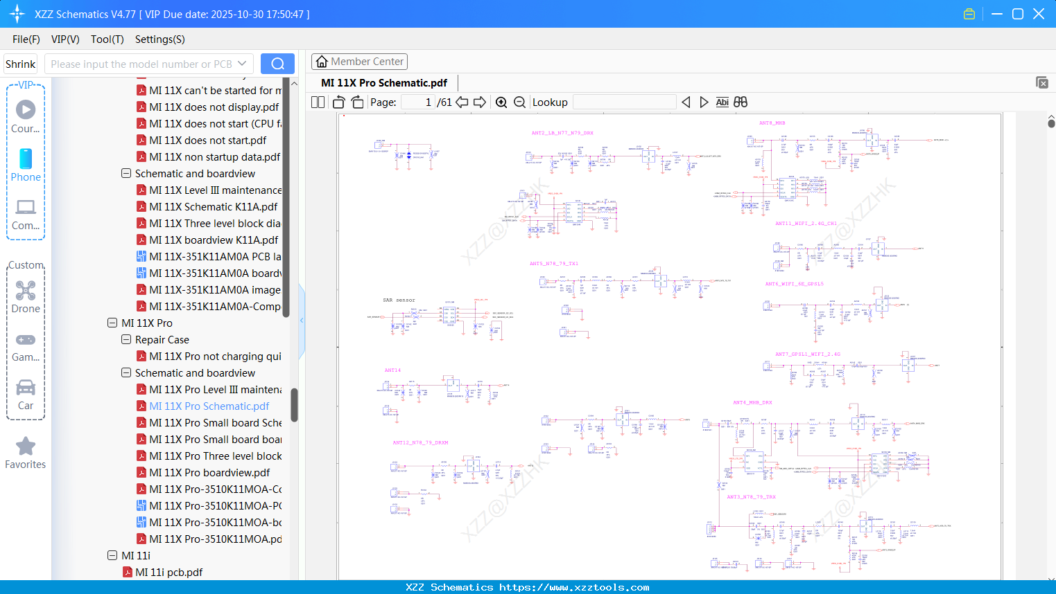 Xiaomi MI 11X Pro Schematic
